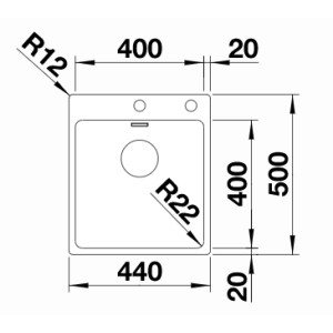 Blanco Andano 400-IF/A Infino Push Control Blanco Andano 400-IF/A Infino Push Control
