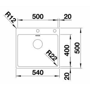 Blanco Andano 500-IF/A Infino Push Control Blanco Andano 500-IF/A Infino Push Control