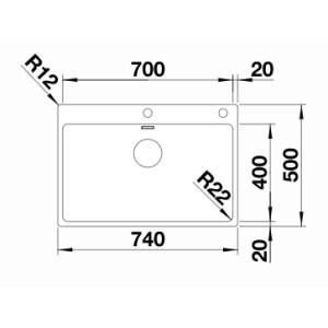 Blanco Andano 700-IF-A Infino Push Control Blanco Andano 700-IF-A Infino Push Control