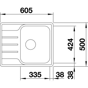 Blanco Lemis 45 S-IF Mini