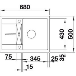 Blanco Metra 45S Compact