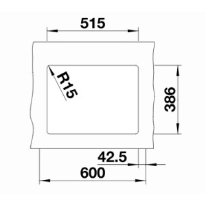Blanco Subline 350/150-U Ceramic PuraPlus InFino