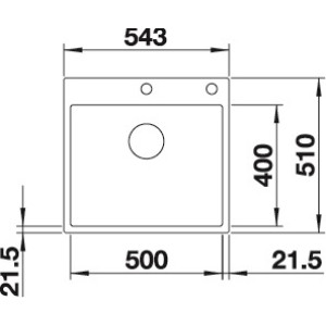 Blanco Subline 500-IF/A SteelFrame