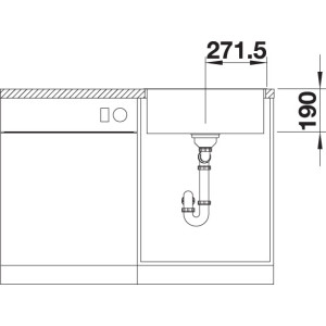 Blanco Subline 500-IF SteelFrame