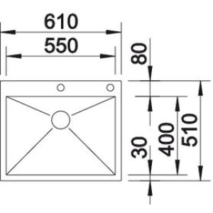 Blanco Zerox 550-IF/A